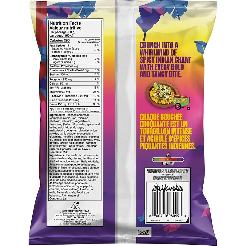 Havoc Spicy Indian Chaat Flavoured Corn Snacks