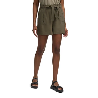 Mexx Women’s Linen Eyelet Shorts