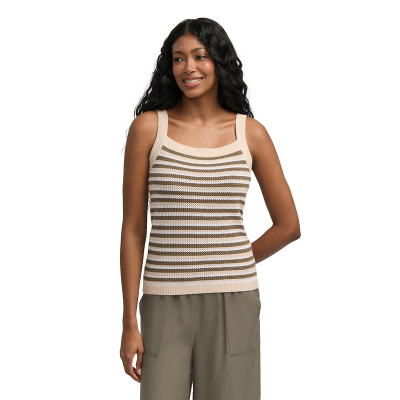 Mexx Women’s Square Neck Crochet Tank