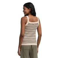 Mexx Women’s Square Neck Crochet Tank