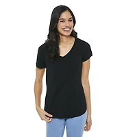 T-shirt drapé avec encolure en V George pour femmes
