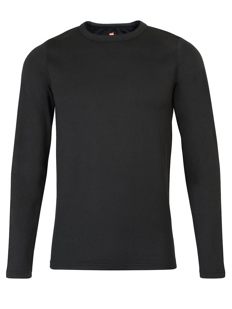 Hanes Men's Thermal Crew, Comfortable Warmth Everyday Lightweight Underwear Crew Shirt, Pack of 1