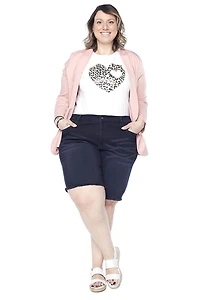 Frankie & Stella ™ Women's Plus 9`INS BERMUDA