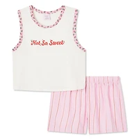 No Boundaries Women's Pajama 2-Piece Set