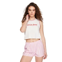 No Boundaries Women's Pajama 2-Piece Set