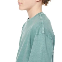 T-shirt délavé à manches courtes avec encolure ras du cou Jackson pour garçons Tailles M-TTG