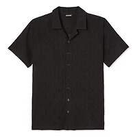 Chemise de vacances texturée à manches courtes Jackson pour garçons