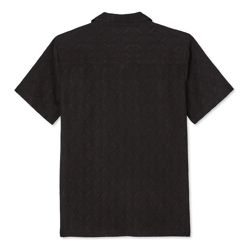 Chemise de vacances texturée à manches courtes Jackson pour garçons