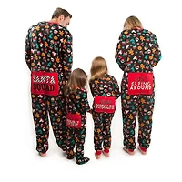 George Kids' Unisex Long-Sleeve Holiday Sleeper with personalized bum flap