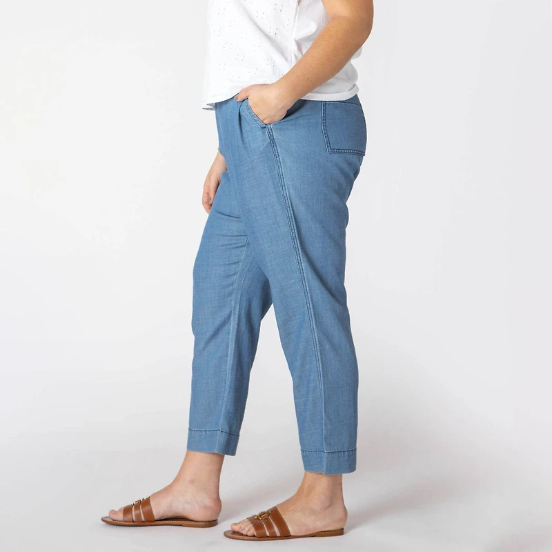 Devoted Taille Plus Femme Pantalon de jogging ample à jambes larges