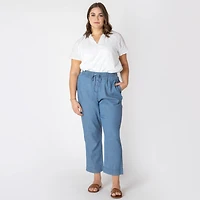 Devoted Taille Plus Femme Pantalon de jogging ample à jambes larges