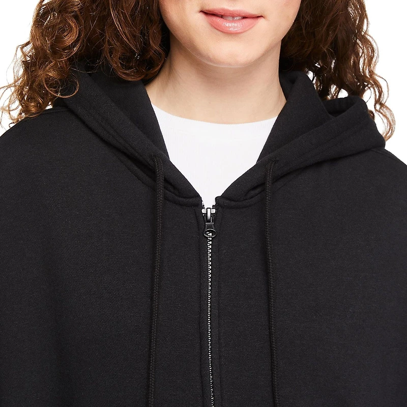 No Boundaries Women's Oversized Zip-Up Hoodie