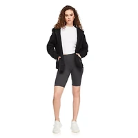 No Boundaries Women's Oversized Zip-Up Hoodie