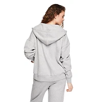 Haut à capuchon surdimensionné zippé sur la longueur No Boundaries pour femmes Tailles TP–TTG