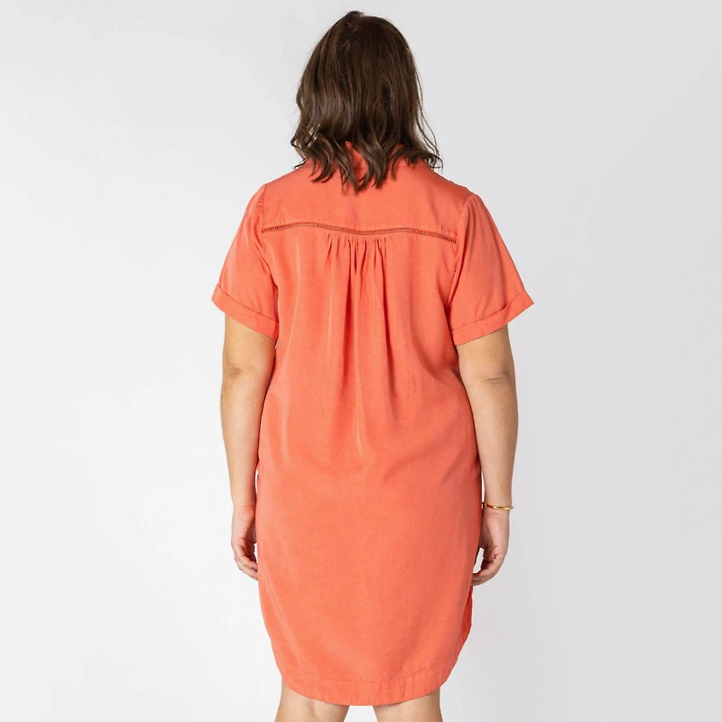 Devoted Women’s Plus size button up mini dress