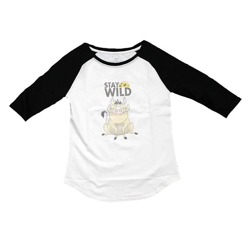 Lion King Ladies Raglan Sleeve Tee