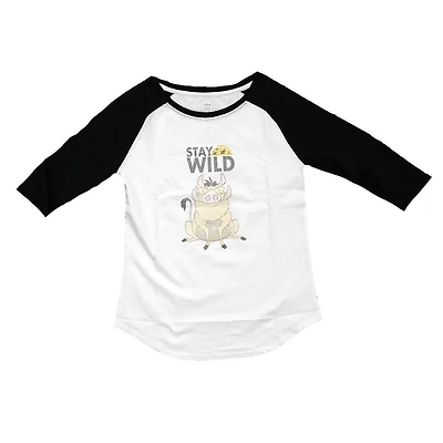Lion King Ladies Raglan Sleeve Tee