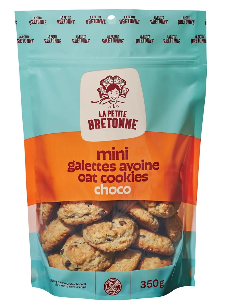 Mini galettes à l’avoine aux brisures de chocolat La Petite Bretonne 350g