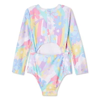 Maillot de bain anti-UV 1 pièce adaptif George pour petites filles