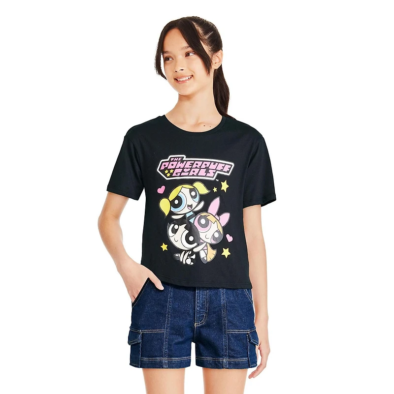 T-shirt à manches courtes The Powerpuff Girls pour filles