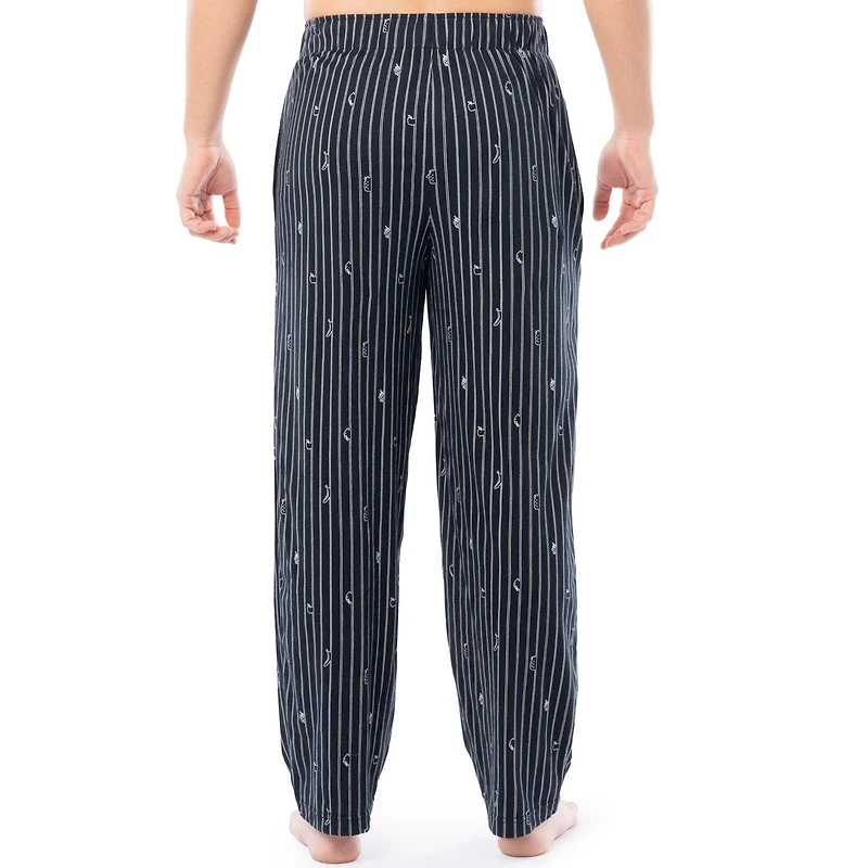 Fruit of the Loom Men's Sueded Jersey Cotton Sleep Pants, black