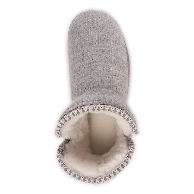 MUK LUKS Ladies Bootie Slippers Grey, Sizes 5-10