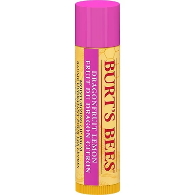 Baume hydratant pour les lèvres d’origine naturelle à 100 % au fruit du dragon et au citron de Burt’s Bees®, avec cire d’abeille et extraits de fruits, 1 tube Baume à lèvres fruit du dragon