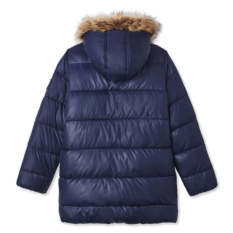 George Girls' Flip Sequin Sleeve Fashion Parka