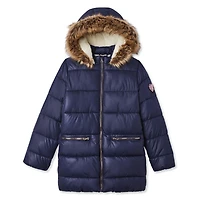 George Girls' Flip Sequin Sleeve Fashion Parka