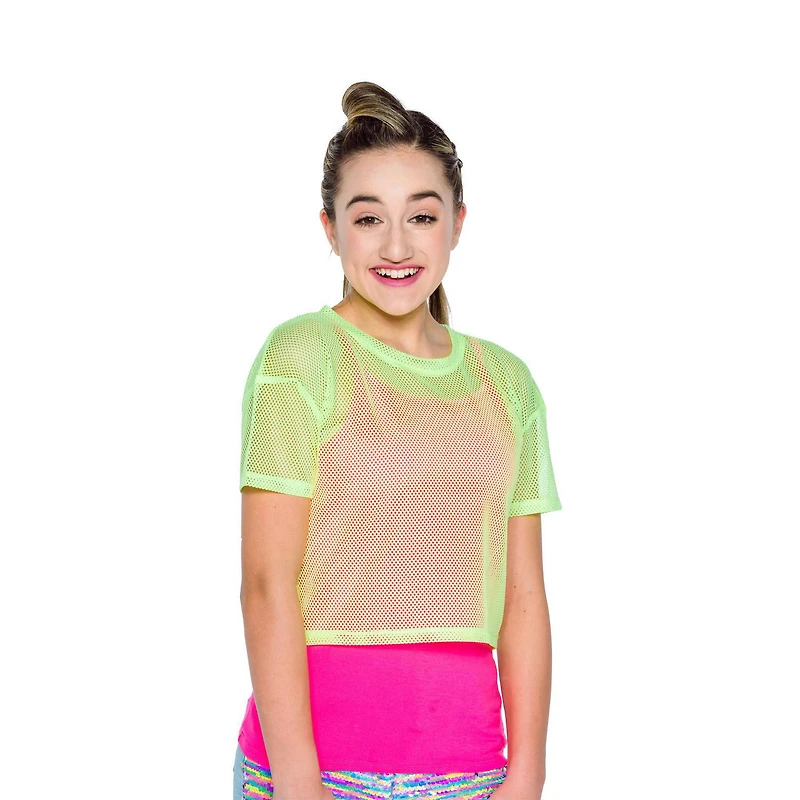 Girl's Mini Pop Kids Neon Bright Top