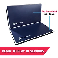 MD Sports Plateau de conversion de tennis de table, filet rétractable, pré-assemblé, bleu