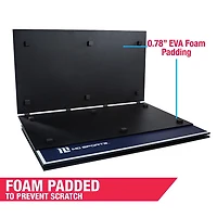 MD Sports Plateau de conversion de tennis de table, filet rétractable, pré-assemblé, bleu