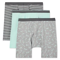 Lot de 3 caleçons boxeurs George pour garçons Tailles 4-14