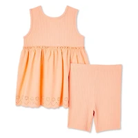 George Toddler Girls' Eyelet Top 2-Piece Set