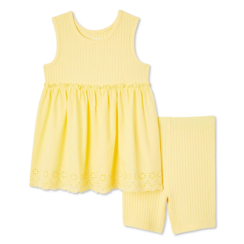 George Toddler Girls' Eyelet Top 2-Piece Set