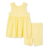 George Toddler Girls' Eyelet Top 2-Piece Set