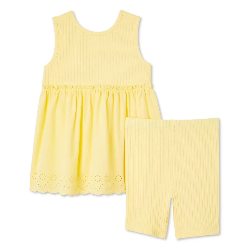George Toddler Girls' Eyelet Top 2-Piece Set