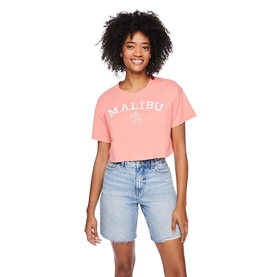 T-shirt écourté No Boundaries pour femmes