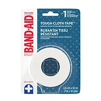 Band-Aid Brand Tough Cloth Tape™, Durable Tape for Securing Bandages and Wound Covers, 1 inch by 10 yards , 1 Count, 2.5 cm x 9.1 m
