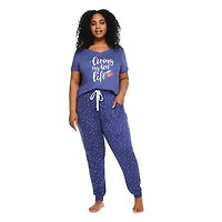 George Women's Plus Peached Jersey Jogger