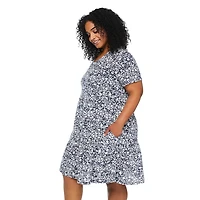 George Women's Plus Tiered T-Shirt Dress