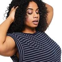 Robe t-shirt mi-longue George Plus pour femmes Tailles 1X-4X