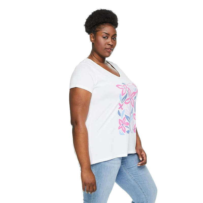 T-shirt avec encolure en V George Plus pour femmes
