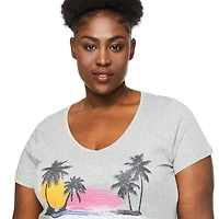 George Women's Plus V-Neckline Tee