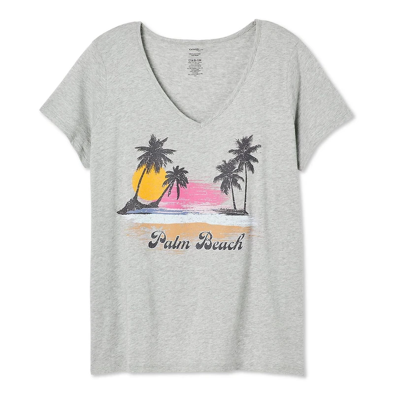 George Women's Plus V-Neckline Tee