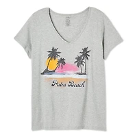 George Women's Plus V-Neckline Tee