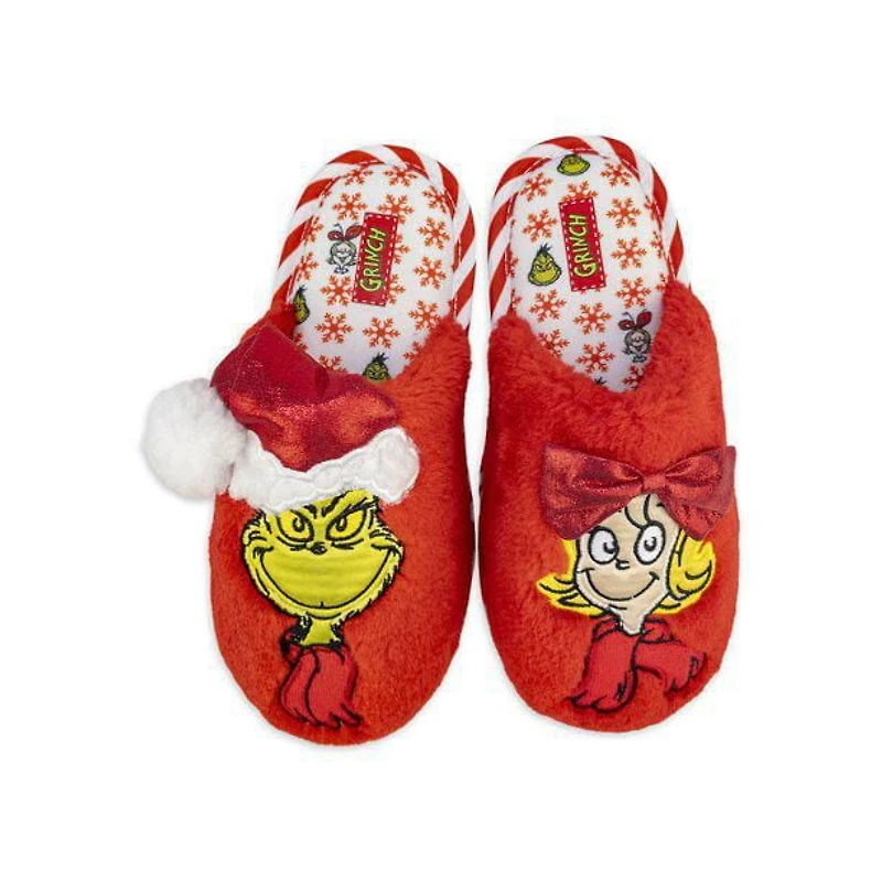 Girls Grinch plush slippers