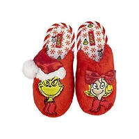 Girls Grinch plush slippers