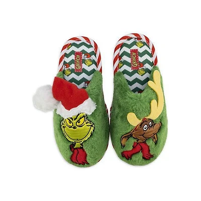 Mules en peluche Grinch pour garçons