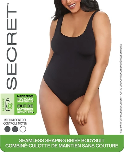 SECRET® Seamless Shaping Brief Bodysuit - 1 Piece, Sizes:  M to XL
